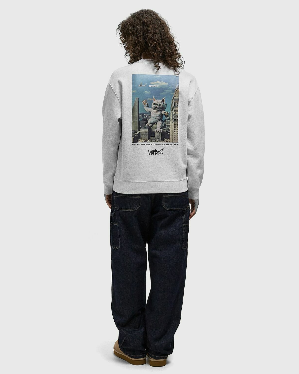 Carhartt WIP Wiptopia Script Sweat Grey Womens Sweatshirt