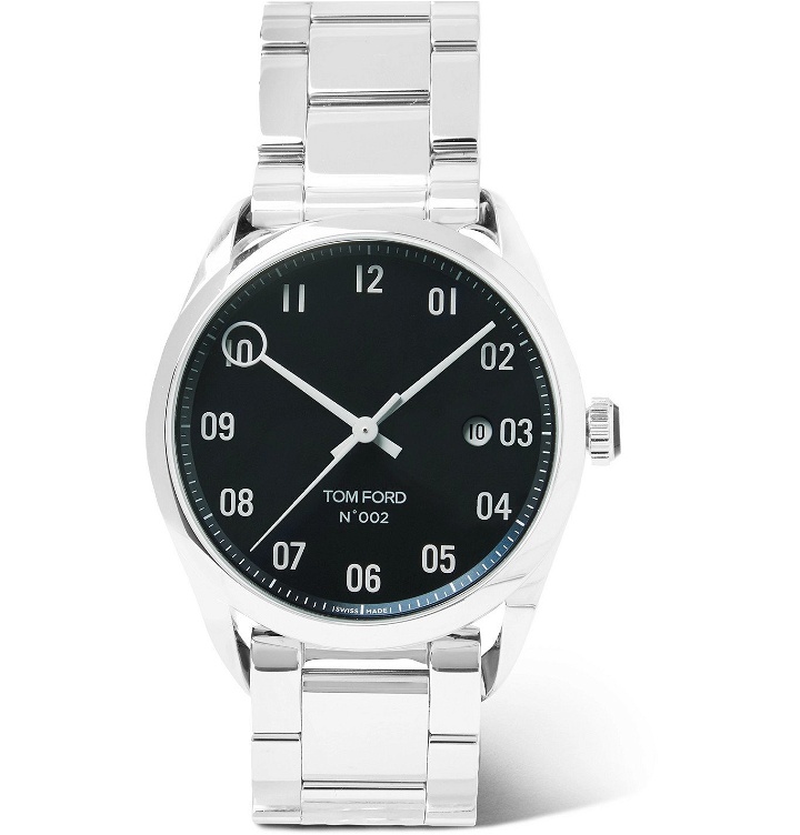 Photo: Tom Ford Timepieces - 002 40mm Automatic Stainless Steel Watch - Silver