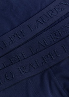 Polo Ralph Lauren Stretch-cotton Trunks set of Three Navy