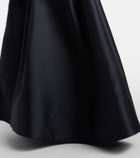 Rebecca Vallance Zendaya satin-paneled bustier gown