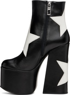 Marc Jacobs Black 'The Star Patcchwork Kiki Platform' Boots