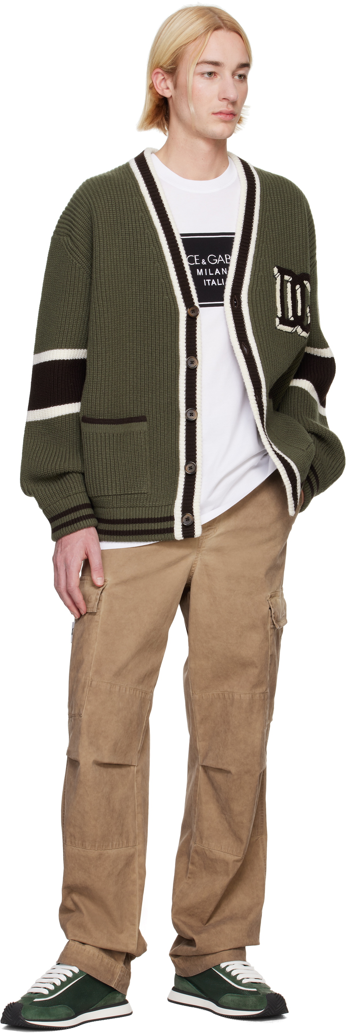 Dolce&Gabbana Beige Cotton Cargo Pants