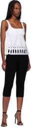 Rabanne White Square Neck Tank Top