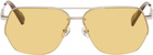 JACQUEMUS Silver La Croisière 'The Aviador' Sunglasses