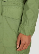 Compass Patch Parka Jacket in Green