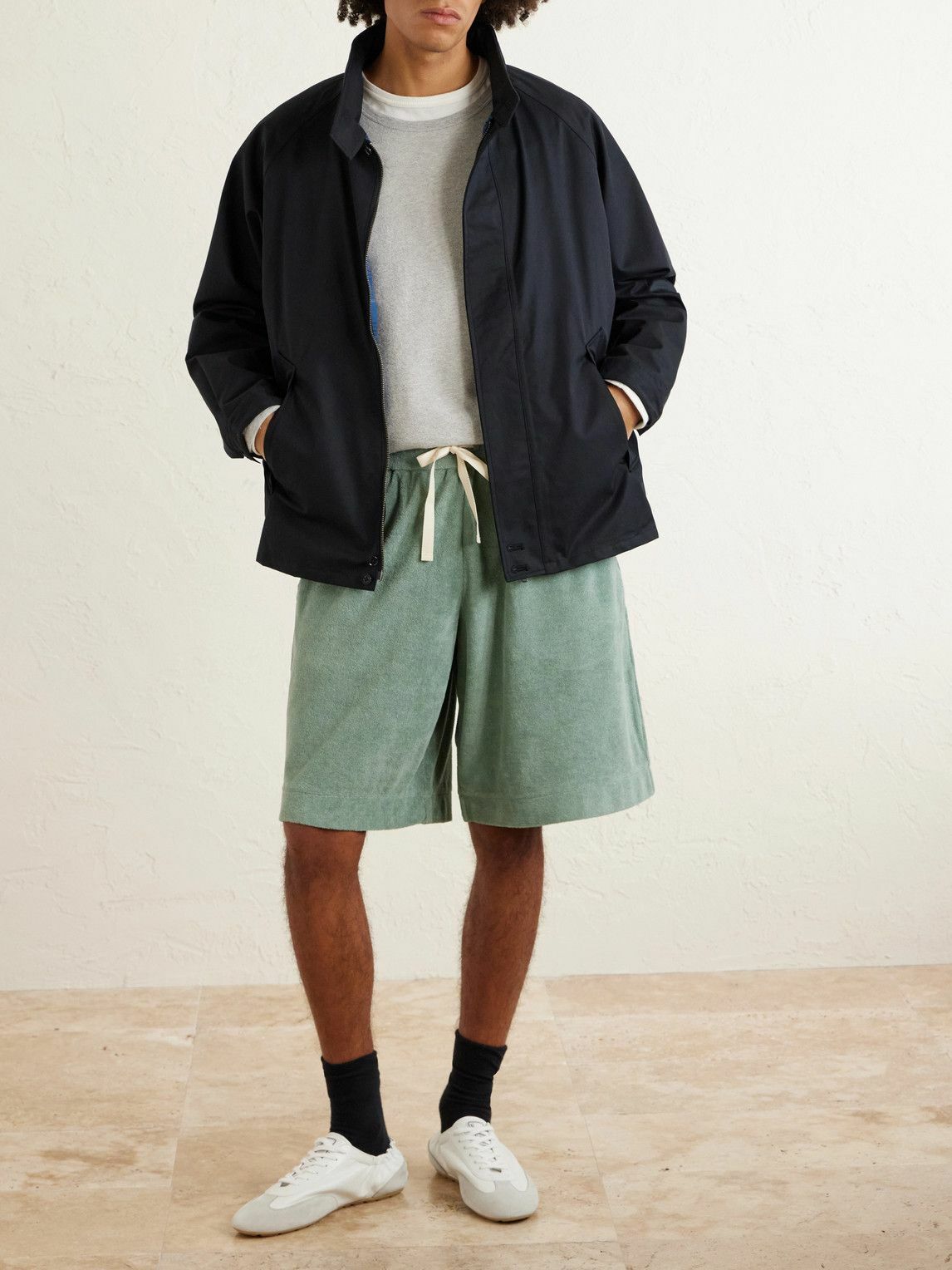 Jil Sander Quilted Shorts in Blue Jil Sander