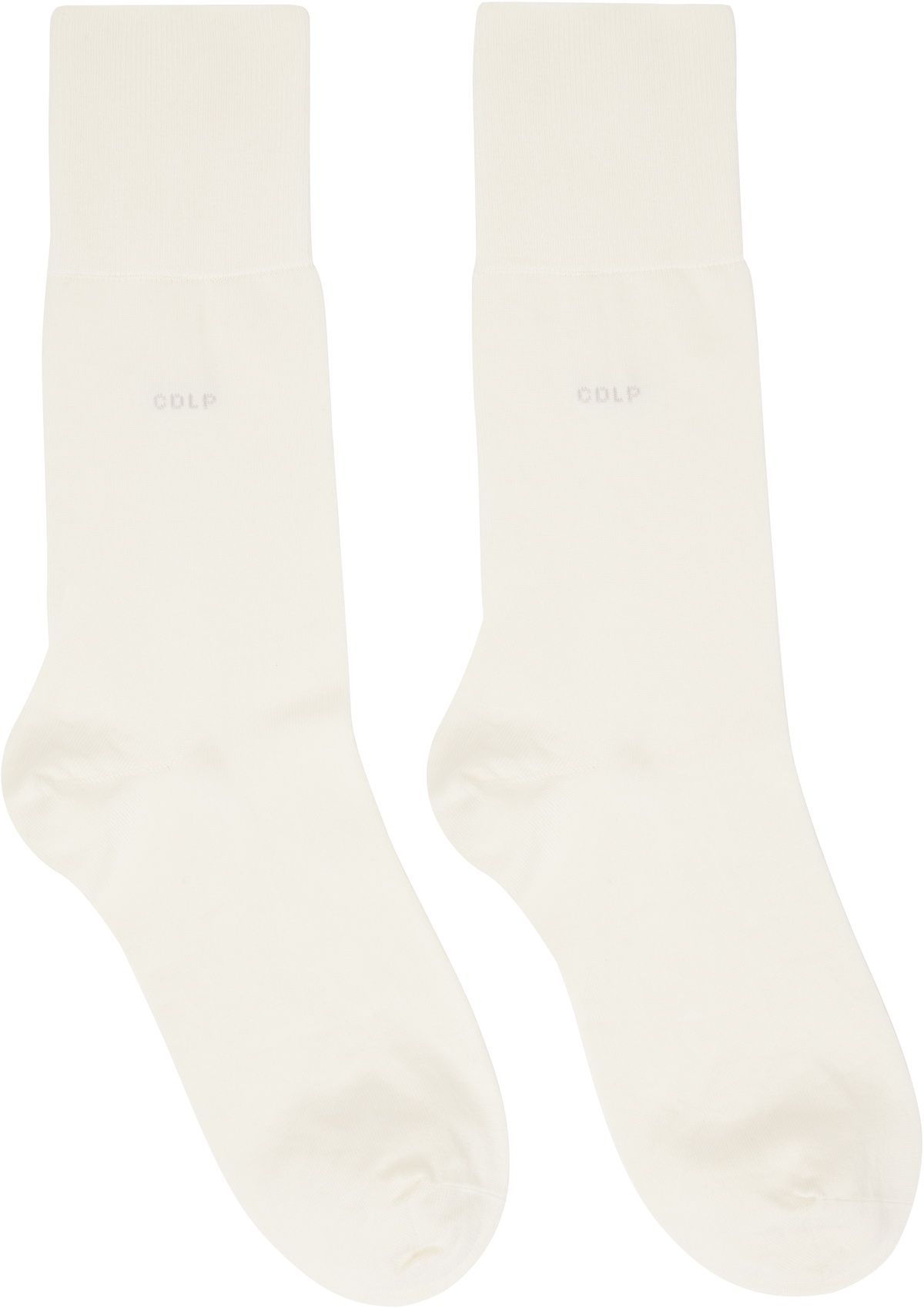CDLP Five-Pack White Mid Length Socks