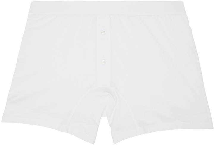 Photo: Comme des Garçons Shirt White Two-Button Boxers