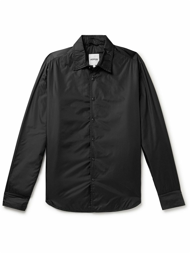 Photo: Aspesi - Padded Nylon Overshirt - Black