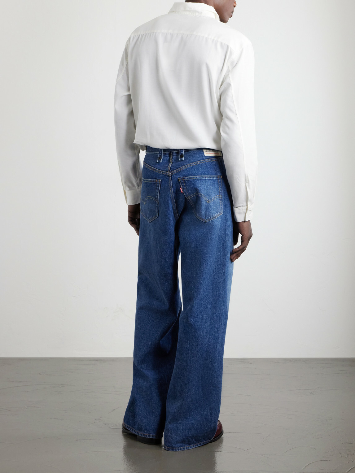 Sacai - Levi's Wide-Leg Belted Jeans - Blue