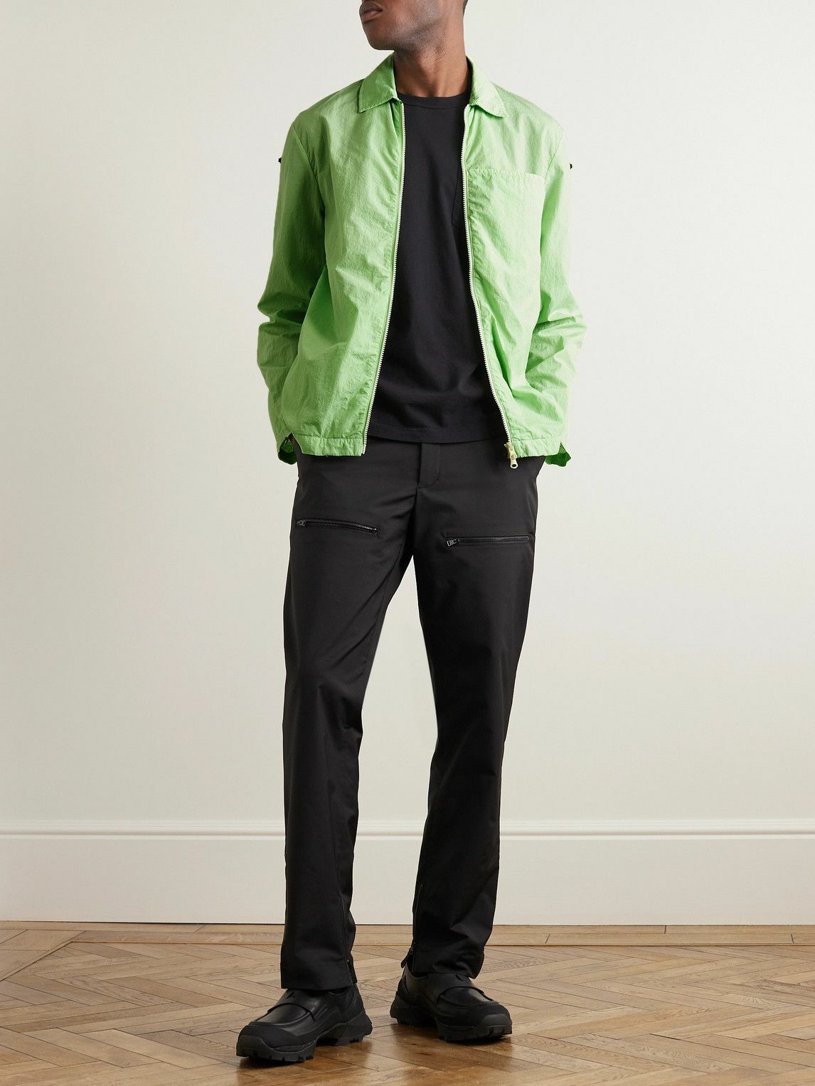SAIF UD DEEN - Garment-Dyed Shell Overshirt - Green