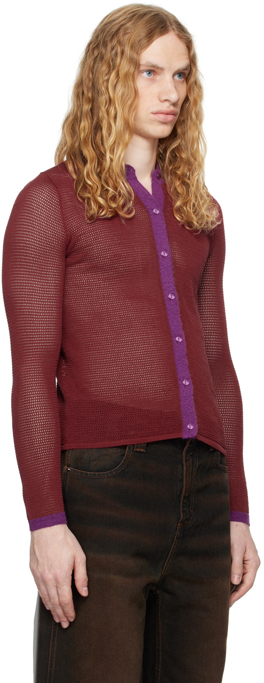 Eckhaus Latta Red & Purple Twyla Shirt Eckhaus Latta