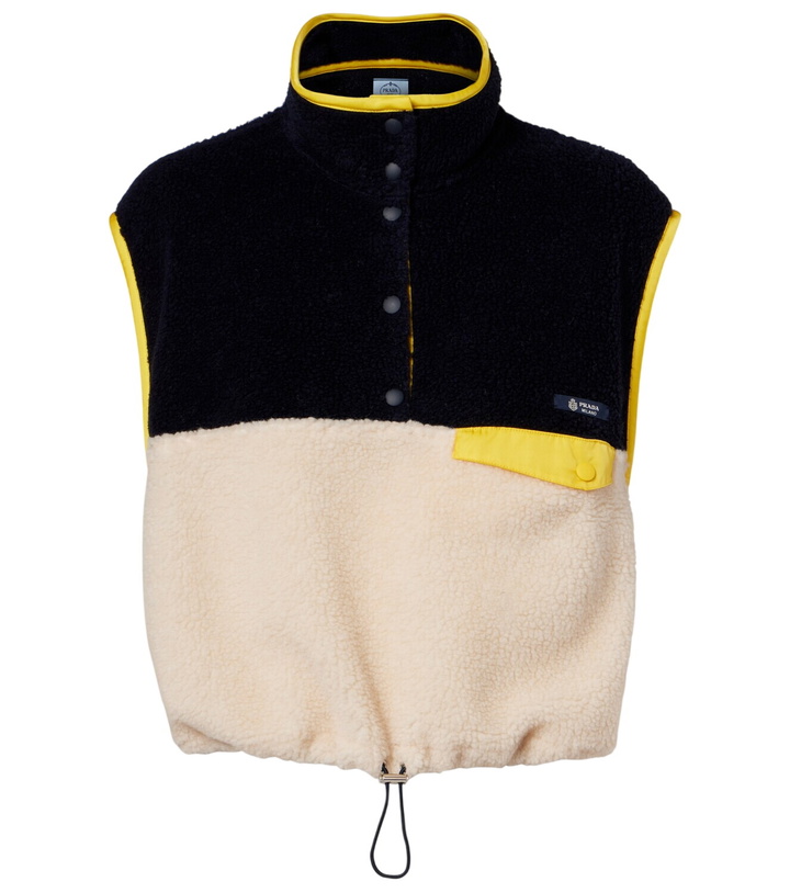 Photo: Prada Cropped teddy vest