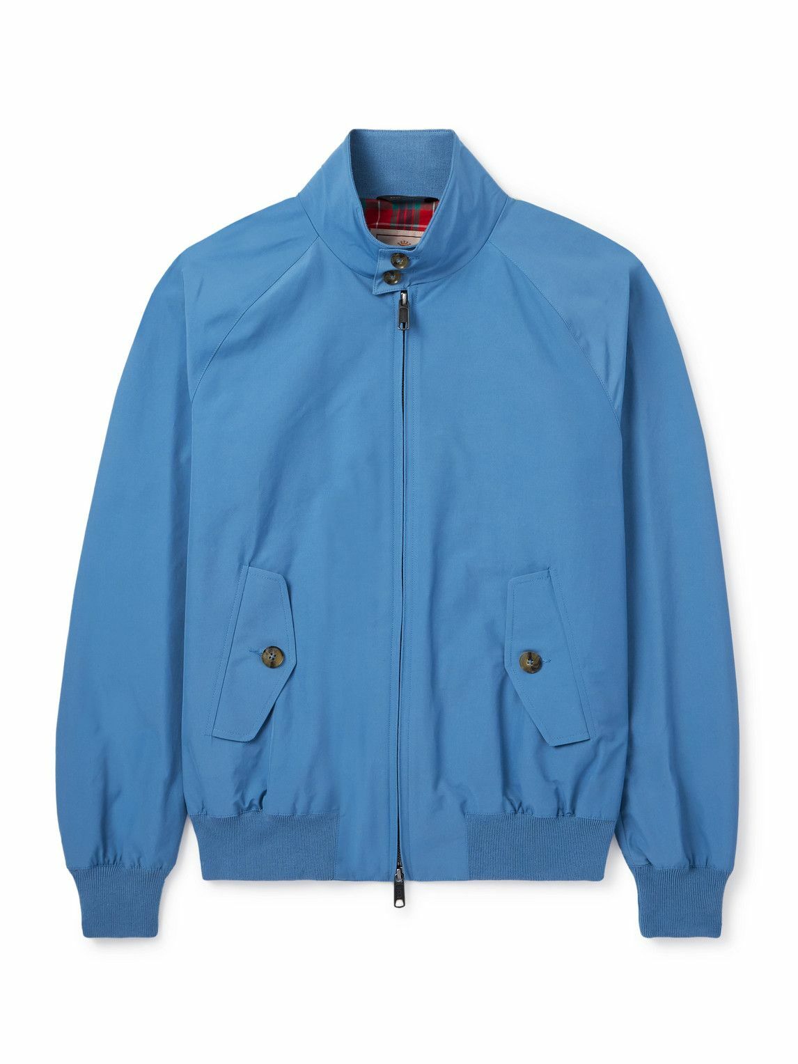Baracuta Men's G9 AF Chambray Harrington Jacket in Blue