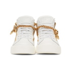 Giuseppe Zanotti White Chain May London High-Top Sneakers