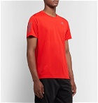 Adidas Sport - Own the Run Mesh-Panelled Tech-Jersey T-Shirt - Red