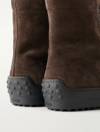 Tod's - Winter Gommino Suede Boots - Brown