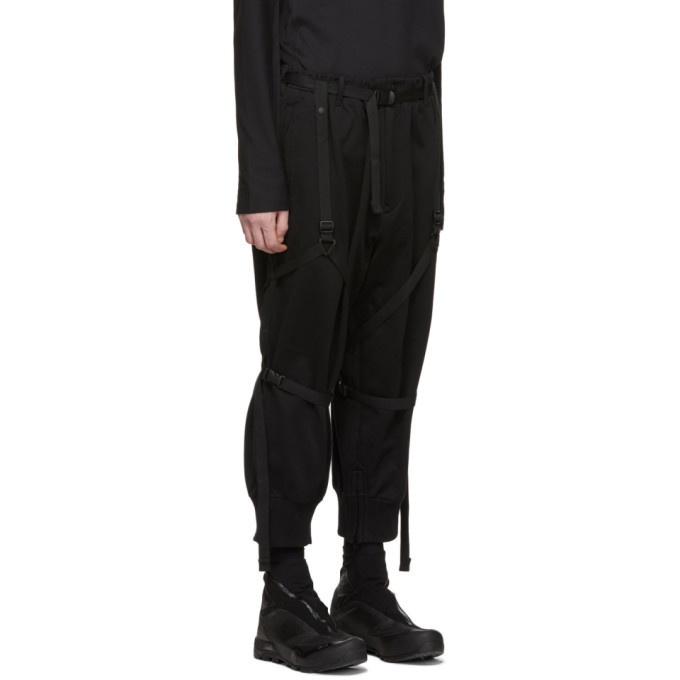 Y-3 Black Parachute Cropped Lounge Pants