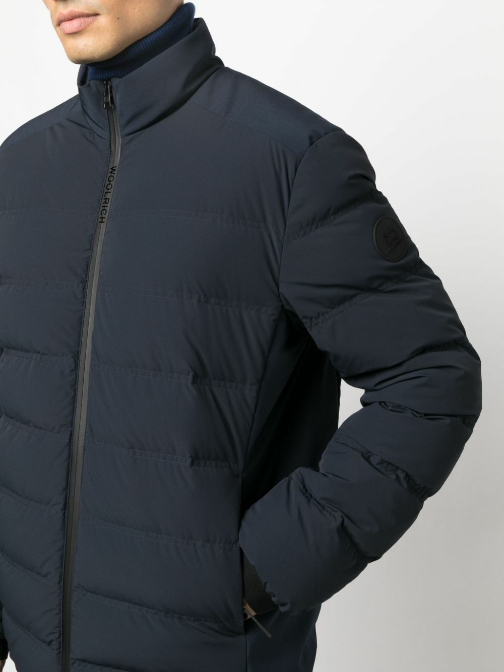 WOOLRICH - Down Jacket With Application Woolrich