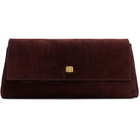 KHAITE Burgundy Audrey Clutch