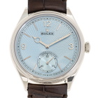 Rolex 1908 Automatic Ice Blue Guilloche Rice Motif Dial Mens Watch M52506-0002