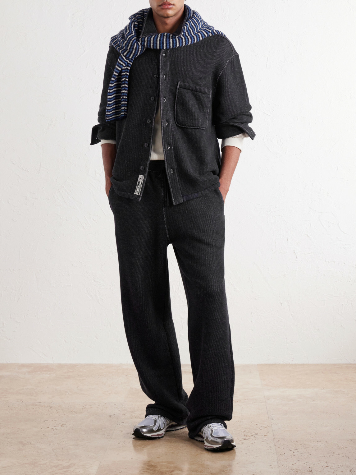 Aimé Leon Dore - Cotton Open-Terry Shirt - Black