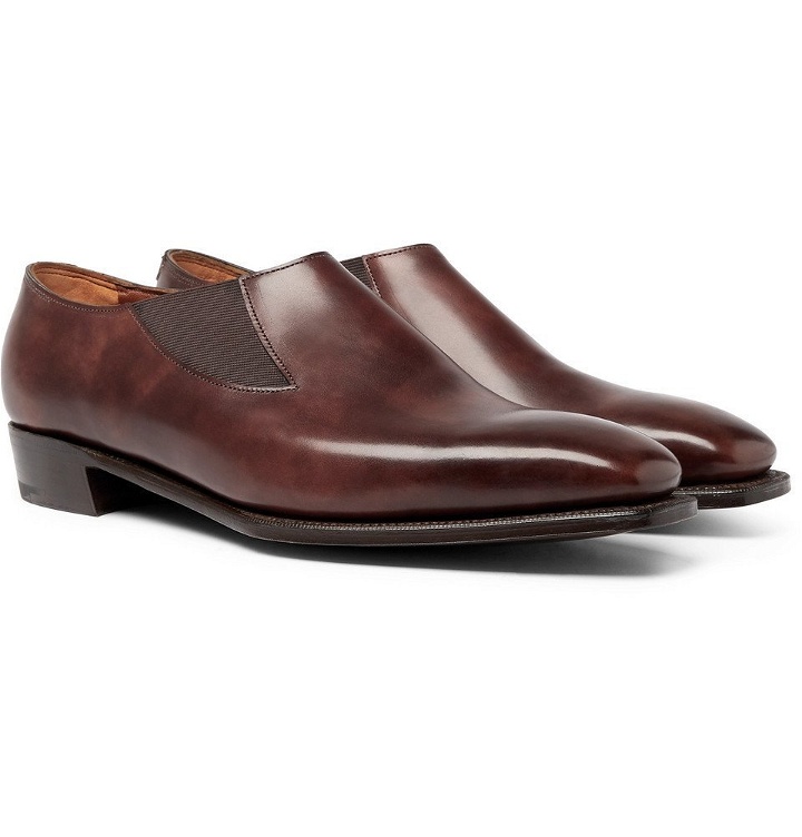 Photo: George Cleverley - Bulow Burnished-Leather Loafers - Men - Brown