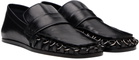 Jil Sander Black D-Ring Loafers