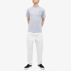 Maison Kitsuné Men's Crest T-Shirt in Light Grey Melange