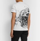 Alexander McQueen - Slim-Fit Printed Cotton-Jersey T-Shirt - White