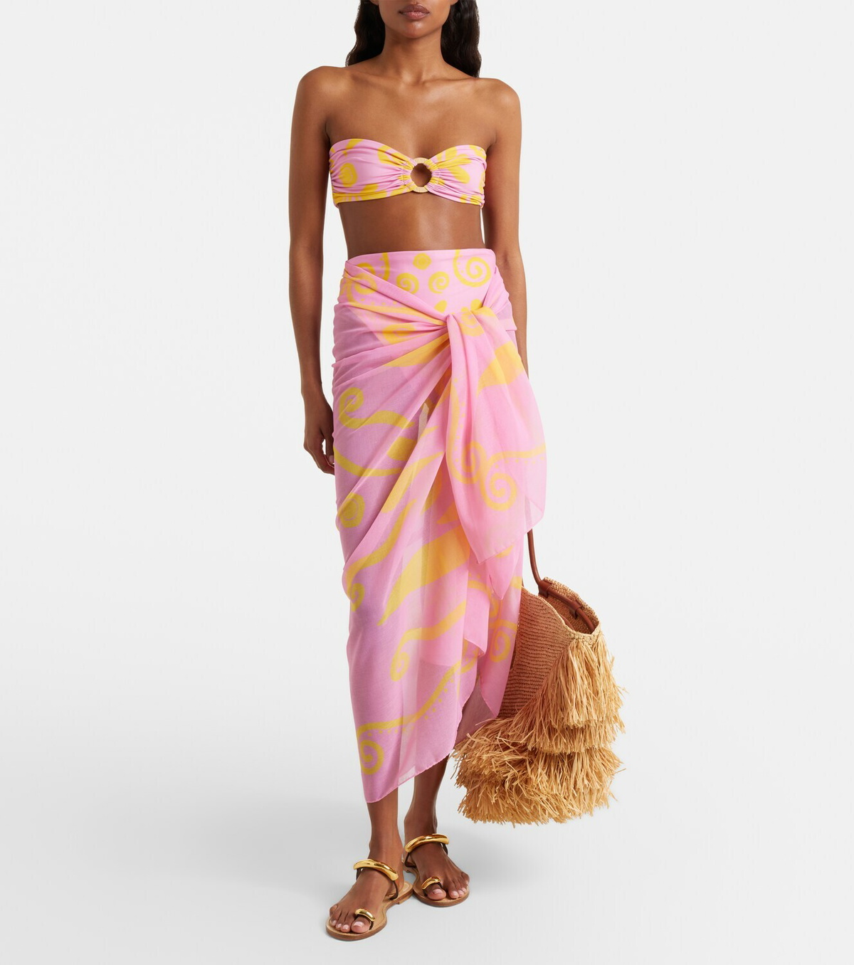 Cala de la Cruz Luana printed beach cover-up