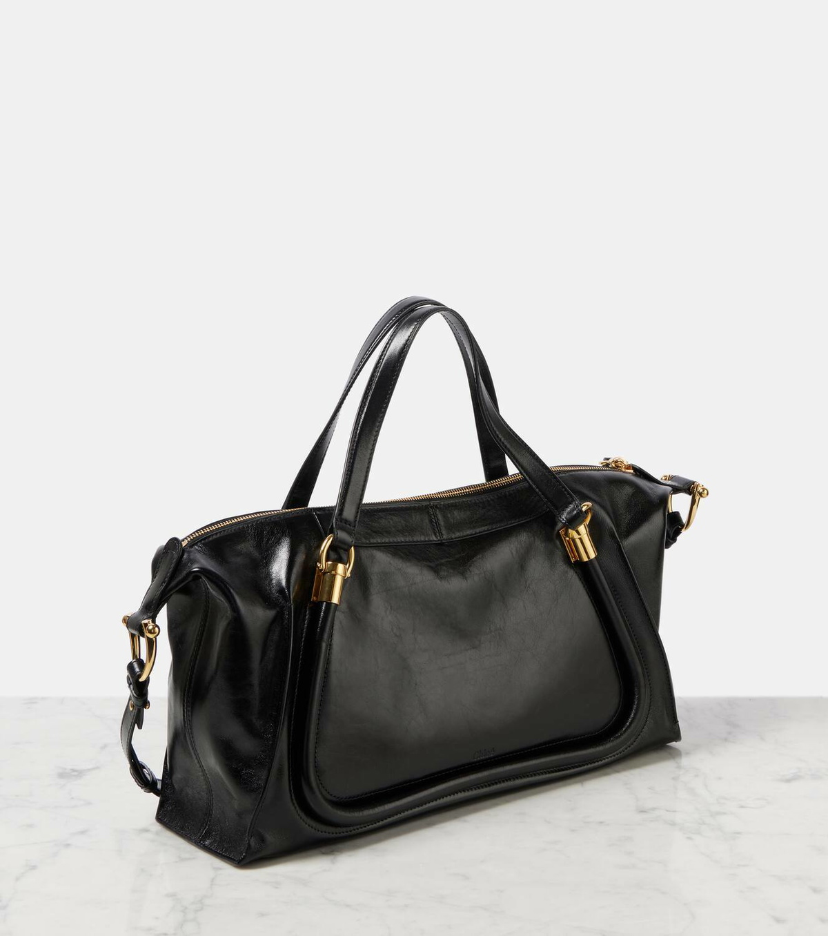 Chloé Paraty Shoulder Bag 2way ric Chloe Paraty Shoulder Bag Gray