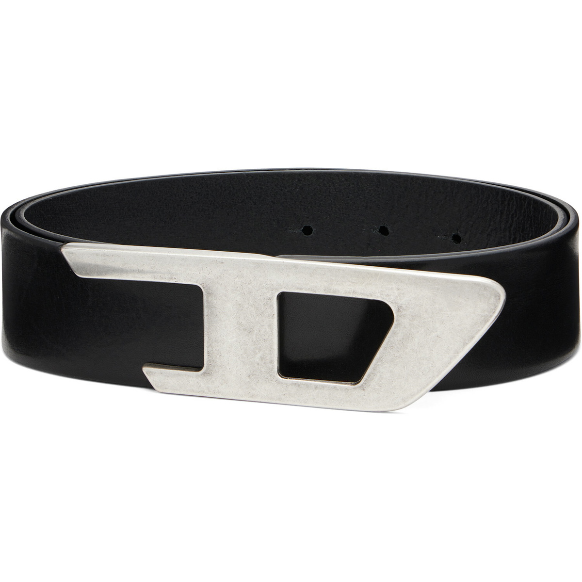 Diesel Black 4cm Leather Belt