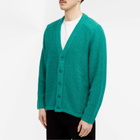 New Amsterdam Surf Association Men's Logo Cardigan in Aqua Green