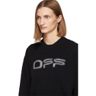 Off-White Black Logo Knit Sweater