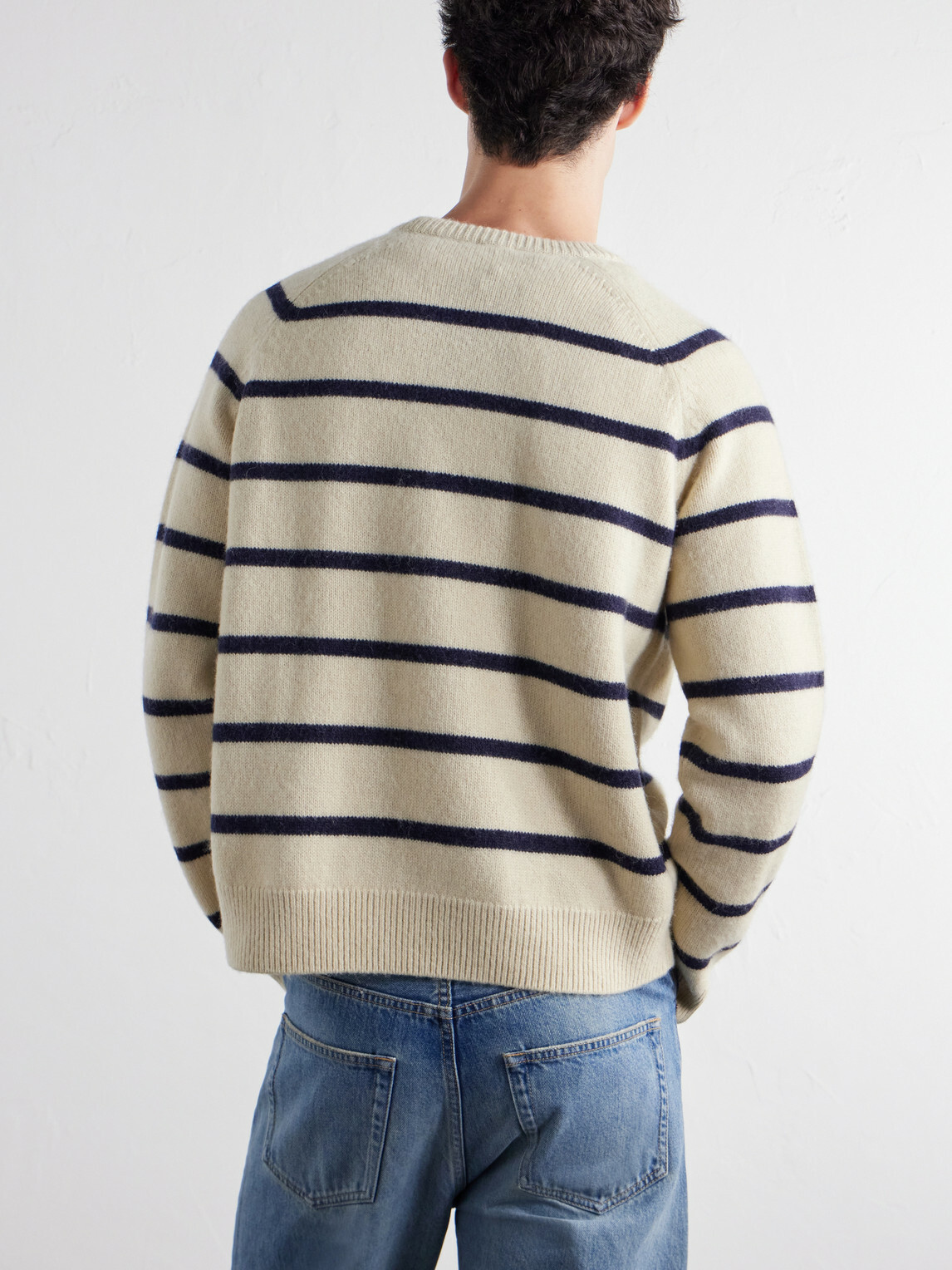 TOTEME - Striped Alpaca and Cashmere-Blend Sweater - Neutrals