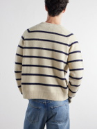 TOTEME - Striped Alpaca and Cashmere-Blend Sweater - Neutrals