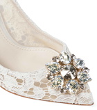 Dolce&Gabbana Belluci embellished lace pumps