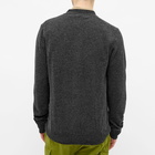 Comme des Garçons Play Men's Overlapping Heart V-Neck Cardigan in Grey