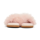 Mr and Mrs Italy Pink Fur Sandals
