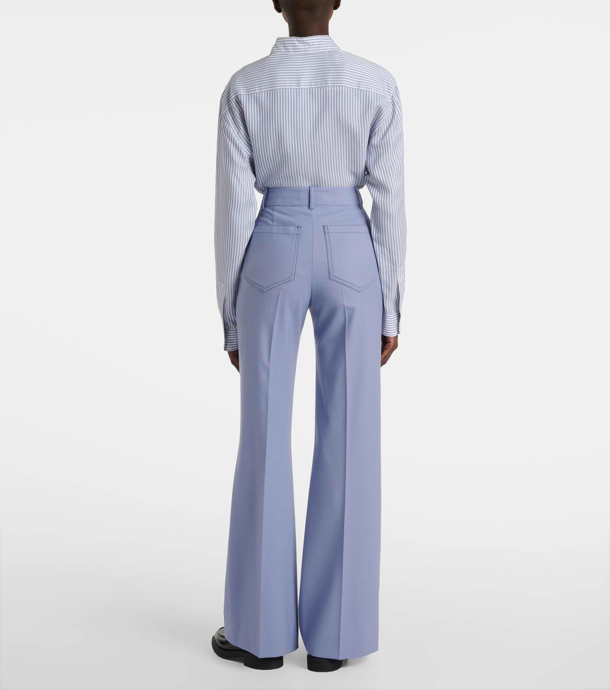 【税関/送料込】VICTORIA BECKHAM ★ 「アリナ」パンツ Alina High Waisted Jean In Mid Blue | Designer Jeans
