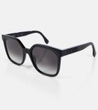 Fendi Lettering square sunglasses
