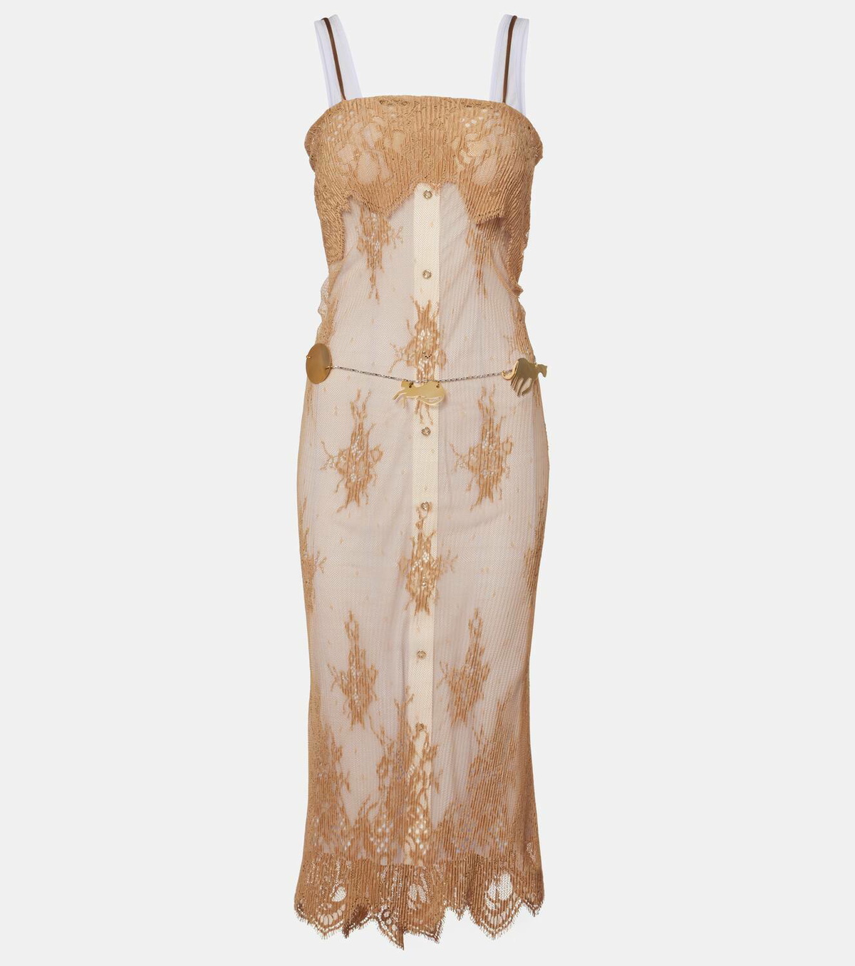 Jacques Wei Sheer slip dress