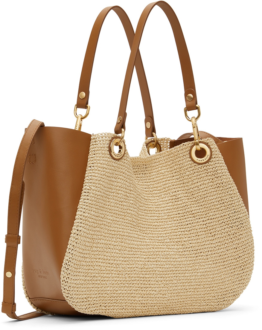 rag & bone Beige Mini Revival Summer City Tote Rag and Bone