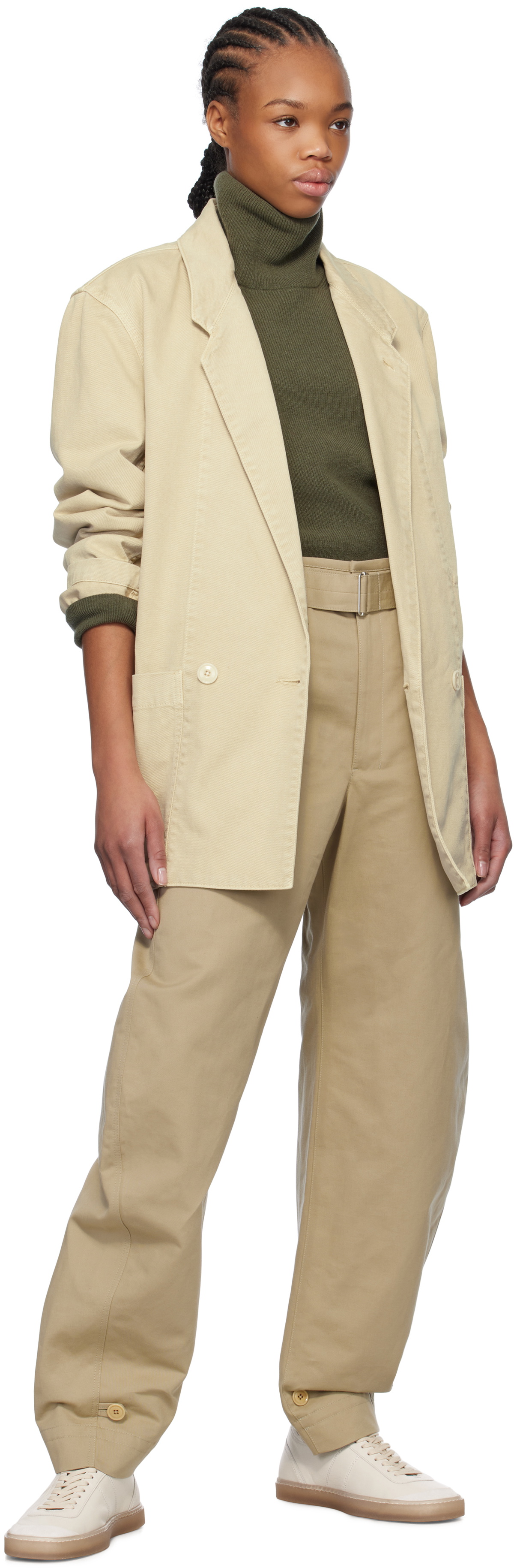 LEMAIRE Off-White Workwear Denim Blazer