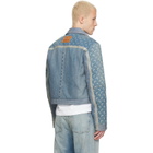Marine Serre Blue Regenerated Boxy Denim Jacket