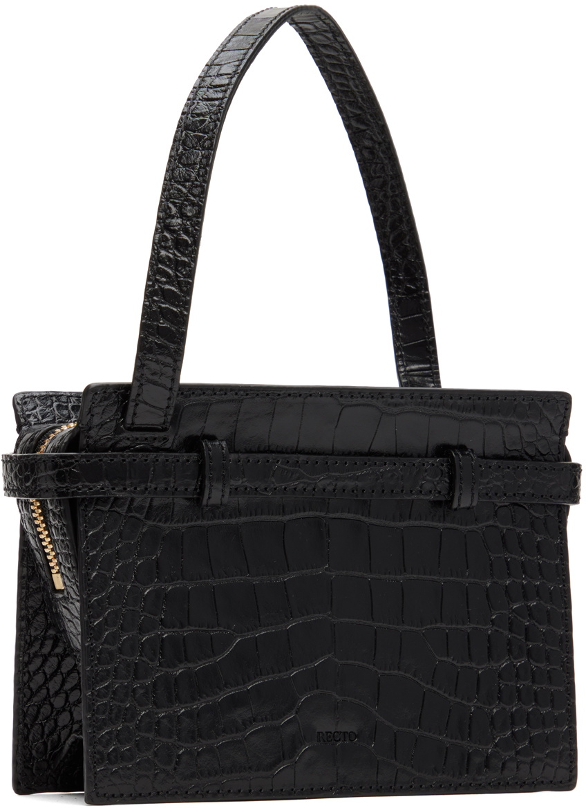 Recto Black Mini Rectangular Bag Recto