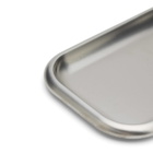Service Projects Small Steel Serving Tray in Brushed Steel 