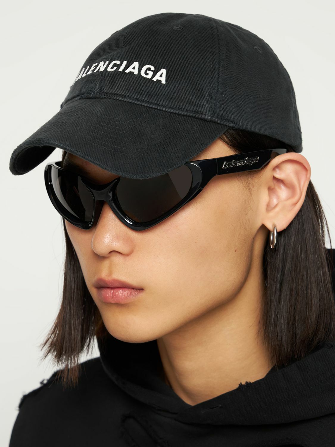 BALENCIAGA - Logo Embroidered Cotton Cap Balenciaga