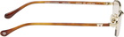 BONNIE CLYDE Gold & Brown Lucky Star Sunglasses
